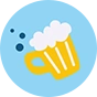 Chaussettes rigolotes Bière et carrousels