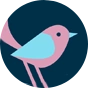Bonnet tricoté et rigolo Oiseaux d’hiver