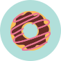 Lustige Socken Donuts
