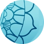 Lustiges sportliches Bikinioberteil Aqua-Mandala