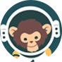Veselé chlapecké boxerky Opice astronautka