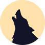 Boxer rigolo pour hommes Loup hurlant à la pleine lune