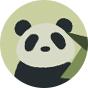 Chaussettes mi-mollet rigolotes Panda et bambou