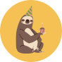 Men's Trunks Party Sloth