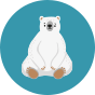 Vesele dječje čarape Polarni medvjedi