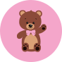 Lustige Kindersocken Teddybär