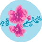 Culotte rigolote pour femmes Orchidées