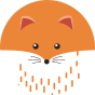 Vesele tople dječje čarape Čupava lisica