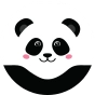Veselé dětské papuče Šťastná Panda