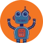Veselé detské členkové ponožky Robot