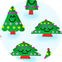 Veseli ukrasni papir Božićno drvce