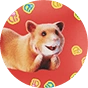 Lustiges Geschenkpapier Dedoles-Hamster