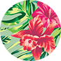 Wesoły jednoczęściowy strój kąpielowy dla kobiet Tropikalne kwiaty