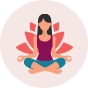 Veselé ponožky Joga mandala