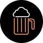 Veselé ponožky do tenisiek Neónové pivo