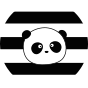 Sportowe wesołe skarpetki Czarna i biała panda
