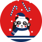 Veselá pletená čepice Hravá panda