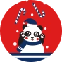 Veselé detské teplé ponožky Hravá panda