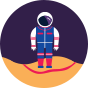 Kids' Socks Astronaut