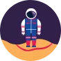 Veselé dětské ponožky Astronaut