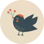 Chaussettes rigolotes Oiseaux mignons