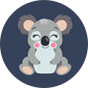 Vesele dječje natikače Sretna koala
