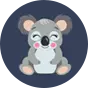 Veselý dětský pršiplášť Šťastná koala