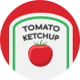 Lustige Pantoletten Pommes mit Ketchup