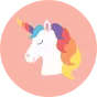 Chapeau bob rigolo pour enfants Licorne colorée