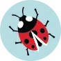 Socquettes rigolotes pour enfants Coccinelles et points
