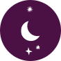 Chaussettes rigolotes hautes au-dessus des genoux Lune et étoiles