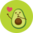 Lustige Hausschuhe Avocado-Liebe