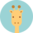 Lustige Kindersocken Giraffe