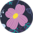 Veselý nákrčník Fialové kvety