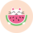 Lustige Damenbralette Wassermelonen-Katze