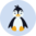 Veselé členkové ponožky Šťastný tučniak