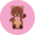 Vrolijke enkelsokken voor kinderen Teddybeer