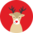 Wesołe szorty damskie Święty Mikołaj i Rudolf