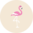 Živahne najlonske nogavice Srčki in flamingi