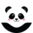 Medias infantiles alegres Panda feliz