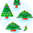 Caixa presente clássica Árvore de Natal