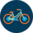 Veselé ťapky Oranžový bicykel