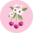 Veselá dámska podprsenka Čerešňový kvet