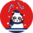 Veselá pletená čiapka Hravá panda