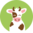 Veselé detské ponožky Šťastná krava