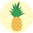 Wesołe skarpetki sportowe Słodki ananas