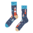 Vrolijke bamboesokken Vuurtoren & zeilboten