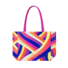 Vrolijke tote bag Regenboogkleuren