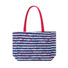 Vrolijke tote bag Navy-strepen