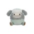 Squishmallows Evita de grijze bigfoot met trappershoed, 20 cm
